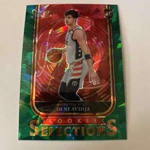 Deni Avdija 2020-21 Select Rookie Selections #6 Green Cracked Ice Prizm Wizards - Picture 1 of 2