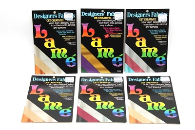 Designer Fabrics Lame 90s Create Your Own Design Pkg, Each has 3 5x7 Lame Pieces - Image 1 of 4