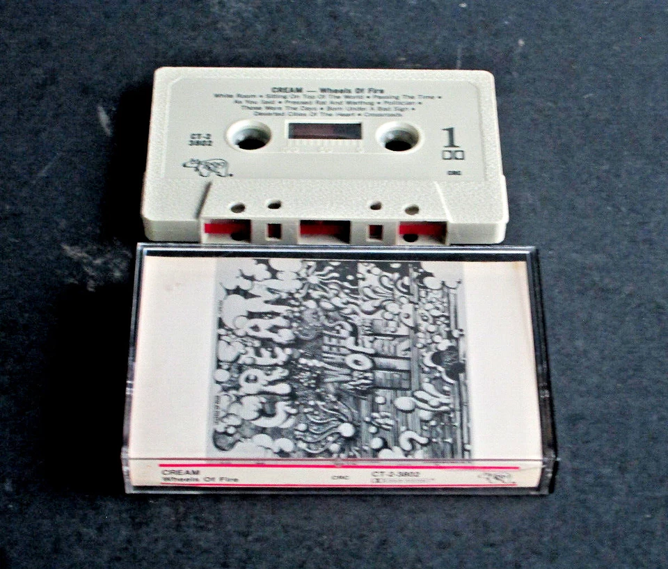 CREAM -  Wheels Of Fire Cassette Tape RSO Columbia House CT-2-3802 EX Tested - Image 1 of 1