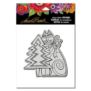 LAUREL BURCH RUBBER STAMPS CLING FELINE CHRISTMAS NEW cling STAMP Last One - Picture 1 of 4