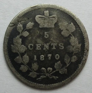1870 Kanada 5 Cent 92,5% Silber (#323b) - Bild 1 von 2