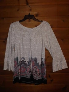 Cato Boho Stretchy Top Size Small NWT Was $21.99 Sale Work Church Luncheon Date - Picture 1 of 10