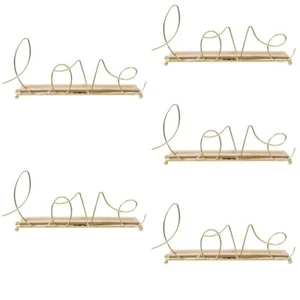 Set of 5 Goldener Faden Liebesdufteinsatz Tischdekorationen Hochzeitsdekoration - Bild 1 von 12