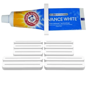 10 Tube Squeezer Toothpaste Dispenser Holder Rolling Tool Makeup Saver Cream - Picture 1 of 8