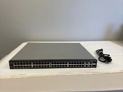 Cisco SF 300-48P 48-Port 10/100 PoE Managed Ethernet Switch - Image 1 of 3