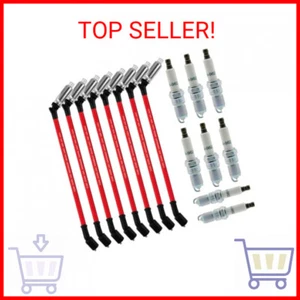 Spark Plugs and Wires for Chevy 5.3, Spark Plug 41-962 * 8 + Spark Plug Wires *8 - Picture 1 of 2