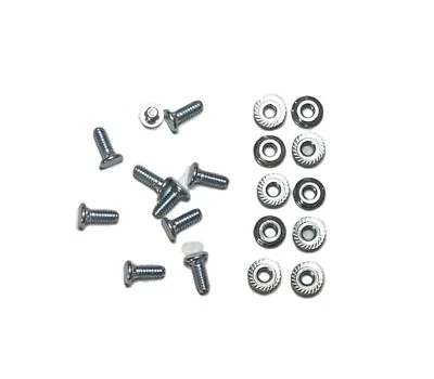 10 -  1/4" x 5/8" Track Bolts & Hex Lock Nut Garage Door Hardware Screw Fastener - Image 1 of 4
