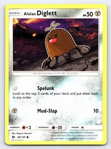 Alolan Diglett 86/149 Conjunto Base Sol y Luna Común Tarjeta Pokémon - Casi Nuevo - Imagen 1 de 2