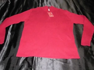 Neu mit Etikett Levis RED TAB Herrenpullover rot 1/4 Reißverschluss 2XL ~ 4224 - Bild 1 von 8