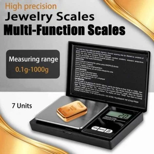 Precision Pocket Scale 1000g x 0.1g Digital Gram Scale Small Food, Jewel, Herbs - Picture 1 of 7