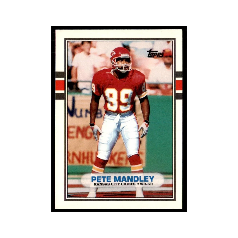 1989 Topps Traded Pete Mandley Chiefs #12T - Image 1 of 3