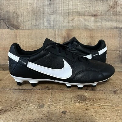Nike Soccer Cleats Premier III 3 FG Mens Size Black White AT5889-010 NEW - Image 1 of 4
