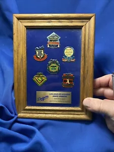 1960’s -70’s Los Angeles Dodgers Award Winner Unocal Pin Set In Frame - Picture 1 of 9