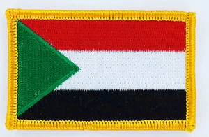 PARCHE Parche BANDERAS bandera Sudán bandera 7x4.5cm - Imagen 1 de 1