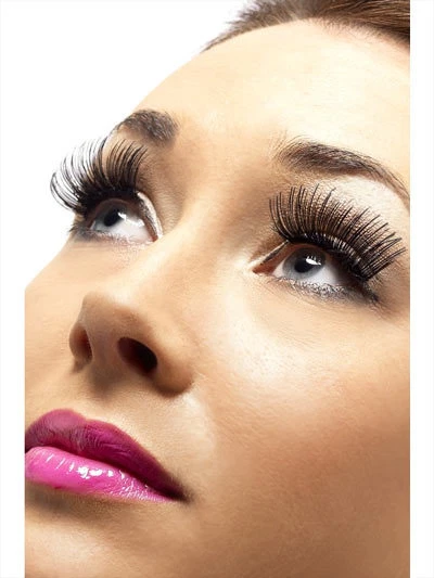 Pestañas negras largas para mujer años 70 Foto 1 de 1