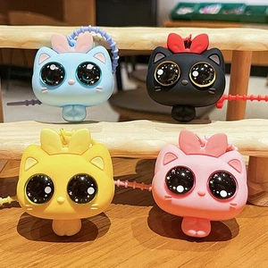 Fashion Cute Big Eyed Cat Decompression Keychain Creative Large Eye Cat Pendant - Bild 1 von 16