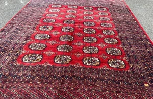 EIN EDLER ALTER HANDGEKNÜPFTER TRADITIONELLER TÜRKAMAN ORIENTTEPPICH (264 x 180 cm)* - Bild 1 von 12