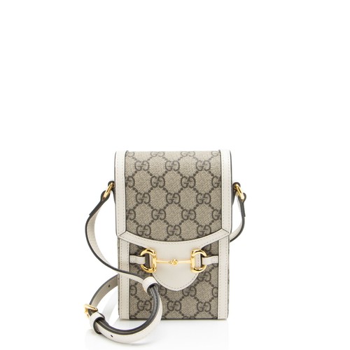 Gucci GG Supreme Horsebit 1955 Mini borsa a tracolla verticale