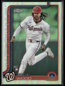 2025 Topps Chrome - James Wood #132 Refractor (RC) - Bild 1 von 2
