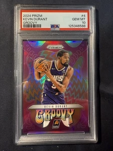 Prizm Groovy #4 2024 Kevin Durant Phoenix Suns PSA 10 GEM-MT - Imagen 1 de 1