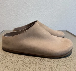 Lauren Manoogian Mono Mule Slides Natural Suede Beige Size 36 / US 6 - Picture 1 of 19