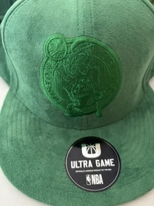 Boston Celtics Embroidered Faux Suede Sandy Snapback Hat Authentic Ultra GAME - Picture 1 of 7