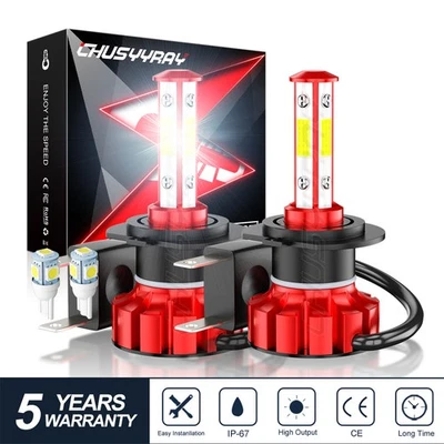 2 bombillas LED de haz alto/bajo H7 de 4 lados para Nissan 350Z 2003-2005 Foto 1 de 4