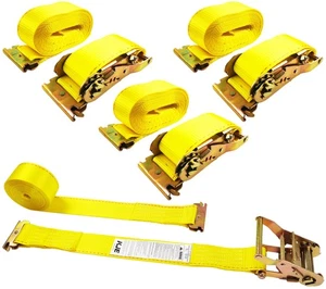 KJE E-Track Ratschengurte, 4 Stück 2 x20 Schwerlast Cargo Zurrgurte, 4500 Pfund... - Bild 1 von 7