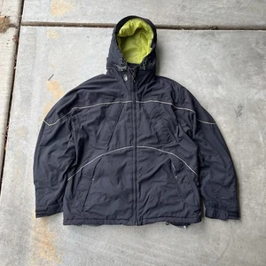 Volcom Winter Jacket Mens XL Gray Black Full Zip Hooded Ski Snowboard Pockets - Picture 1 of 8