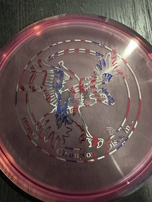 New Innova First Run Champion "Big Bird" Roc3 173g Pink Disc Midrange Flag Stamp - Image 1 of 4