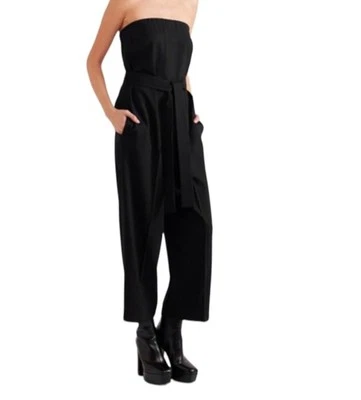 alexander mcqueen Toulon Black Strapless Jumpsuit Size 44 - Image 1 of 4