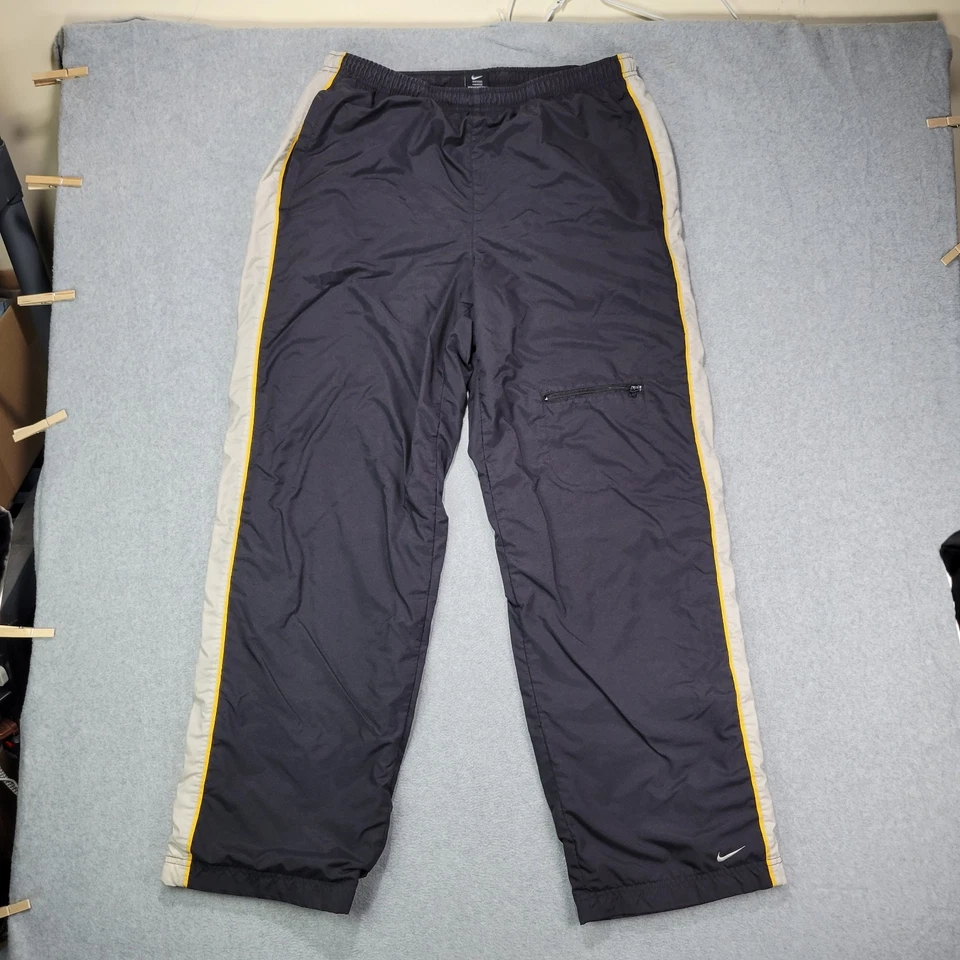 Y2K Nike Baggy Wide Leg Nylon Track Pants Mens Size M Skater - Image 1 of 4