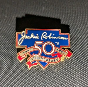 Jackie Robinson Brooklyn Dodgers 50th Anniversary MLB Pin - Picture 1 of 1
