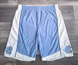 Vintage Jordan UNC Tar Heels Reversible Basketball Shorts Loose Fit Size Medium - Picture 1 of 15