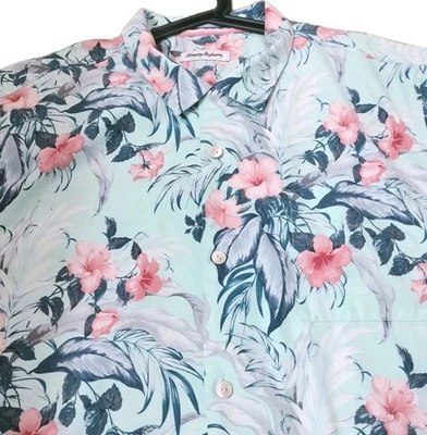  Мужская рубашка Tommy Bahama Garden of Hope and Courage IslandZone Camp XXL с цветочным рисунком  - Изображение 1 из 4