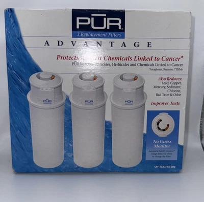 3  Pur Filtration Syst Advantage Pitcher Replacement Filters CRF-1553/46-300 New - Image 1 of 4