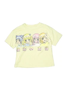 Zara Girls Yellow Short Sleeve T-Shirt 6 - Picture 1 of 2