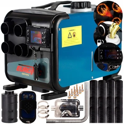 Riscaldamento a olio 9,8 kW con camera di combustione chiusa termoventilatore a olio riscaldatore a olio 12 V/230 V - Immagine 1 di 4