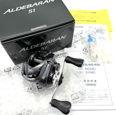 Shimano ALDEBARAN 51 Left Hand Baitcasting Reel with Box From JAPAN "Near Mint+" - Image 1 of 4