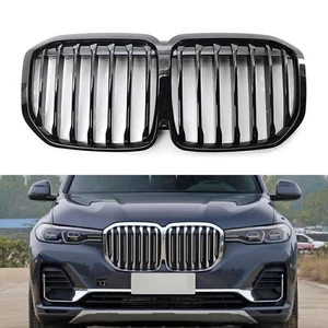 Grill Kühlergrill Nieren Schwarz Glanz Einzelsteg Für BMW X7 G07 2019-2022 - Bild 1 von 11