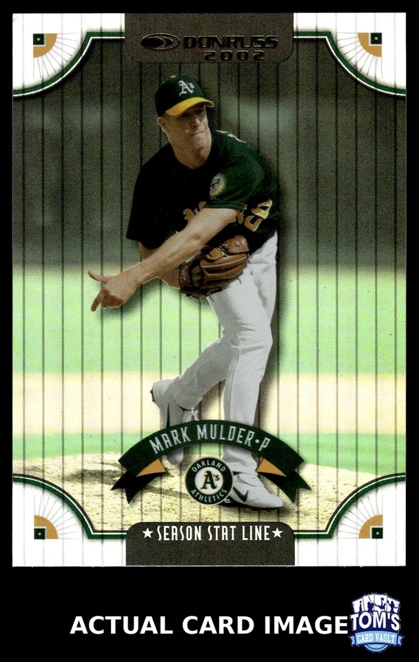 2002 Donruss #110 MARK MULDER Oakland Athletics #/88 EX-NM - Image 1 of 4