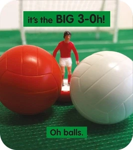Subbuteo Age 30 Birthday Card - Picture 1 of 1