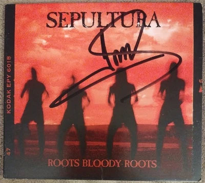 SEPULTURA ROOTS BLOODY ROOTS HAND SIGNED DIGIPACK CD SINGLE BY ANDREAS KISSER - Image 1 of 3