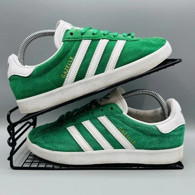 Adidas Gazelle Trainers Green & White Women’s Shoes UK Size 6  - Image 1 of 4