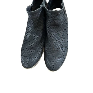 Lucky Brand Größe 8 schwarze Wildleder Booties Leder Stiefeletten LP Barough - Bild 1 von 14