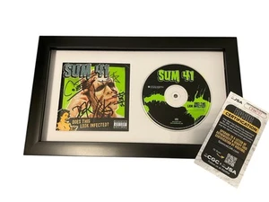 SUMME 41 BAND SIGNED AUTOGRAMM SIEHT DAS INFIZIERT AUS? GERAHMTE CD DERYCK JSA COA - Bild 1 von 5