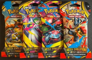 4x Mega Evolution Funda Booster Pack JUEGO DE ARTE Sellado Pokemon TCG Blister Packs - Imagen 1 de 2