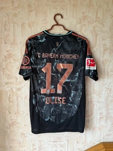 FC Bayern 2024/2025 Away Football Shirt #17 OLISE Jersey Size L - Picture 1 of 11