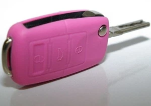 Flip Key Remote Fob CASE COVER ""- Pink -"" for VW GOLF JETTA PASSAT GTi BORA - Picture 1 of 1