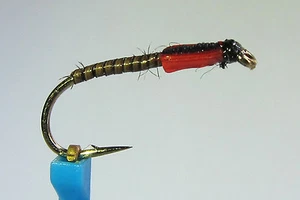 1 x Mouche chironome EPOXY QUILL H10/12 fly truite trout fliegen buzzer - Photo 1/1